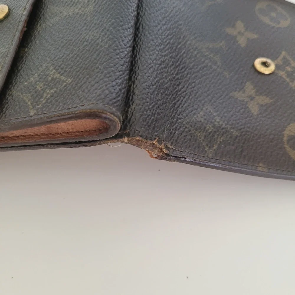 Louis Vuitton Monogram Canvas Portefeuille Billets Double Wallet MI0992 Brown - Picture 12 of 14